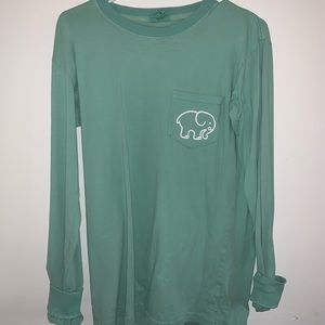Ivory Ella long sleeve T-Shirt!Light blue in color